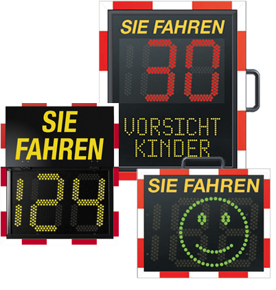 Viatraffic Geschwindigkeitsanzeigetafeln und Geschwindigkeitsdisplays 